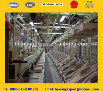 toilet producing line for rim-stick