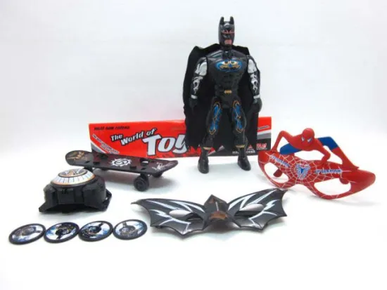 BATMAN W/LIGHT&EYEGLASS&LAUNCHER&SLIDING PLATE