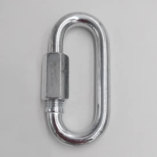 12mm Zinc Plated Oval Quick Link Chain Fastener: Galvanized Threaded Connecting Link - China Manufacturer