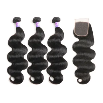 ruimei cuticle aligned unprocessed hair extension human hair weave bundle with closure vendors