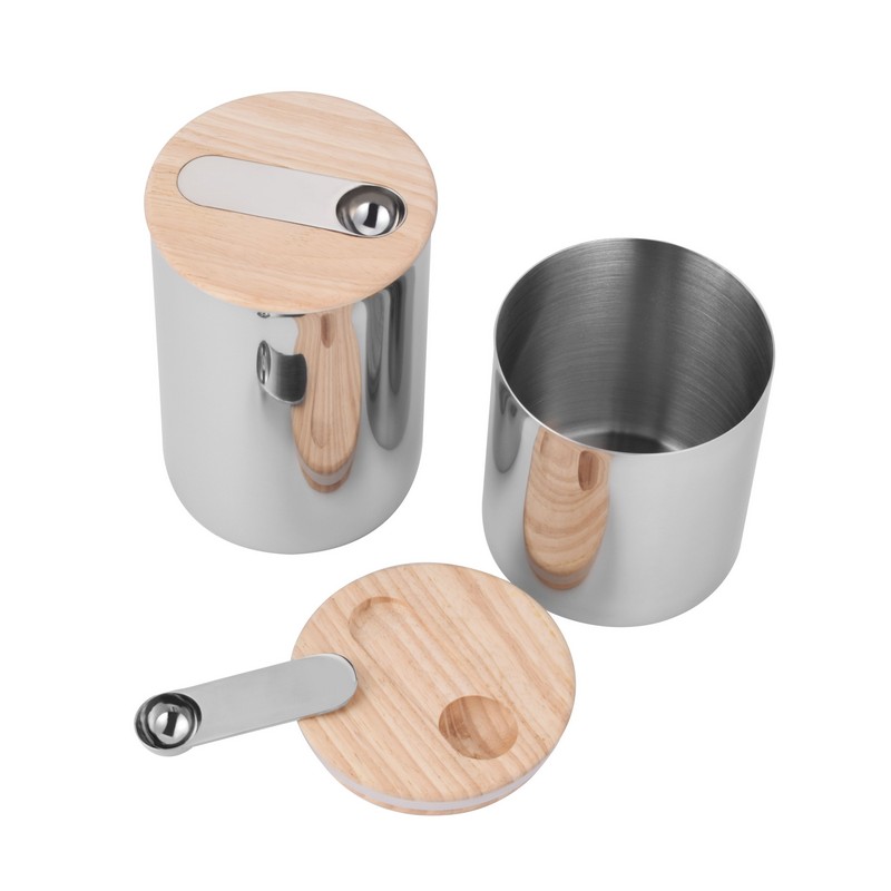 Tee Kaffee Zucker Edelstahl Lagersatz Set