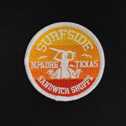 Custom Design Embroidery Patch Creator: Personalized Sew or Iron-On Full Embroidered Badges with Merrow Border