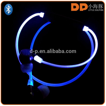 new arrivals color changing LED earbuds glowing wireless bluetooth headphone earphone with mic