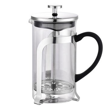 French Press Coffee Maker: Heat-Resistant Borosilicate Glass with Filter