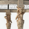 Luxury Marble Gazebo adorned with Caryatid Columns