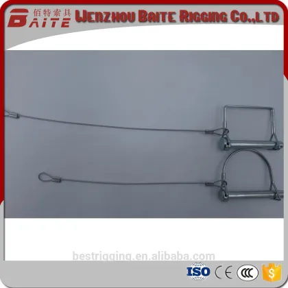 Wenzhou Baite Rigging Hardware Steel Pin With Wire Rope