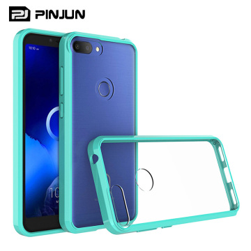 Custodia ibrida resistente agli urti per Alcatel 1s 2019/2022 con paraurti TPU e schierata back rigorosa