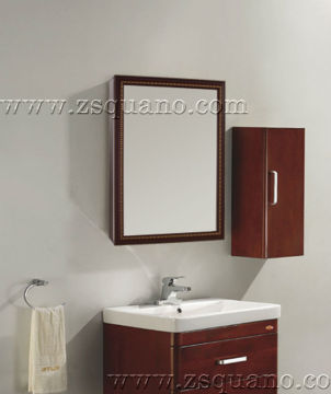 Classic Small Bathroom Cabinet with PU Frame