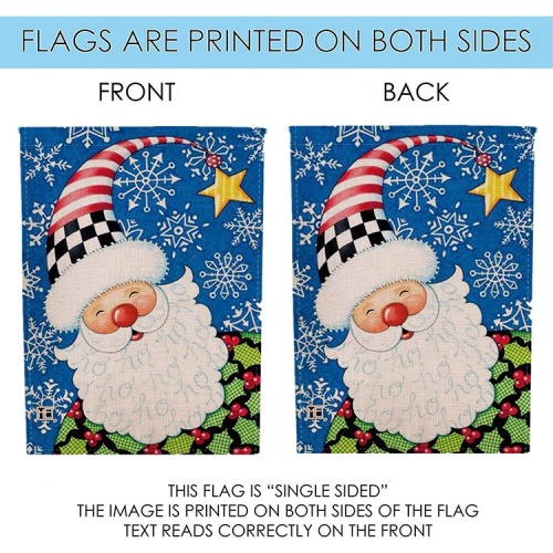 Double Sided Customized Decorative Christmas Garden Flags