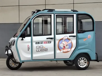 Five fully enclosed complete vehicles