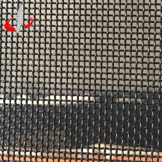 Black Powder Coated Bulletproof Wire Security Mesh Screen" could be shortened to "Black Powder Coated Bulletproof Security Mesh Screen" for a more concise title. However, if we aim for a searchable and succinct title, "Bulletproof Security Mesh Screen - B