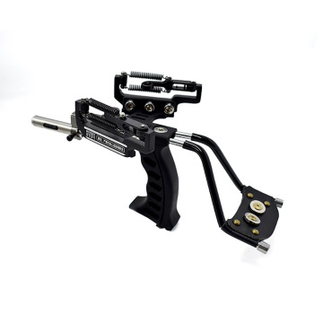 Professional Outdoor Hunting Fishing Gear: Stainless Steel Slingshot with Infrared Aiming Flashlight