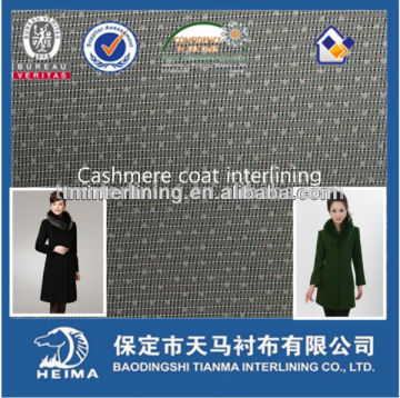 Big dot coating fusible fleece interlining for cashnere overcoat