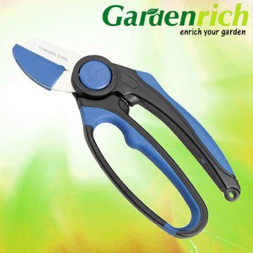 GARDENRICH RG1419 Twin-color plastic handle garden scissor