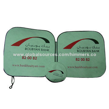 Windshield Sunshades, Made of Tyvek, with Full-color Printing, Measures 150x70/13060cm