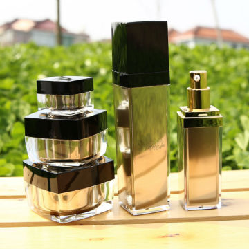 Plastic, ABS Cap Material and Plastic,Acrylic Body Material cosmetics cream empty jar