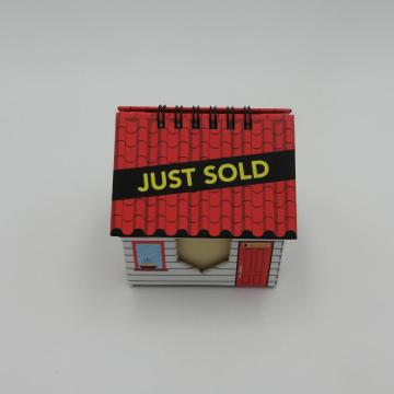 house shape calendar sticky note storage for office