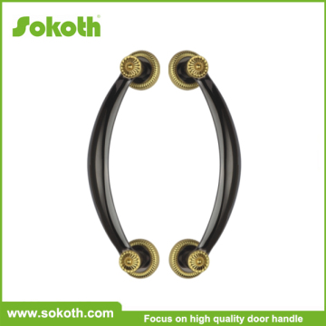 Zinc alloy luxury design wood door handle