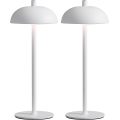 Umbrella shaped rechargeable battery desk lamp