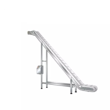 Macchina trasportatore di cinghia in PVC incline al cibo agricolo di alta qualità con cornici laterali in vendita