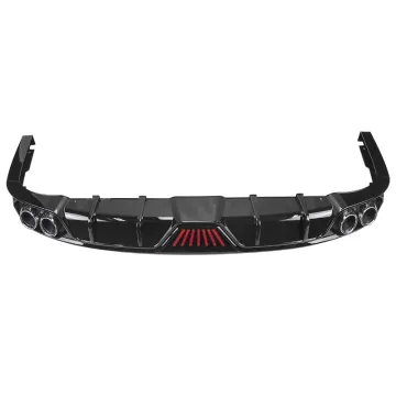 11th Generation Honda Civic Customization: Rear Lip Modification, Integrated Lighting, Spoiler, and Four-Outlet Exhaust System
