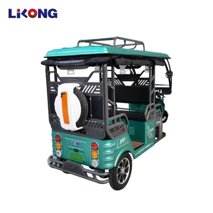 Indian Populaire Electric Rickshaw: The Three-Wheel Motorcycle Taxi