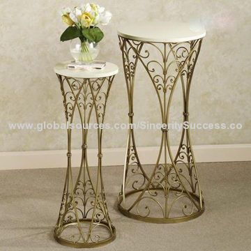 Iron plant stands, decorative indoor, made of iron steel, with powder coating