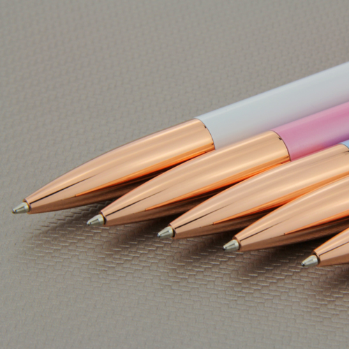 rosy gold click metal pen (4)