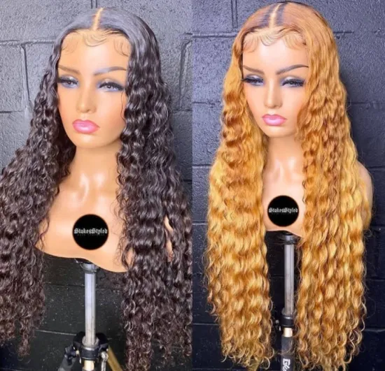 Raw Virgin Cuticle Aligned Brazilian Human Hair Transparent Lace Frontal 613 HD Lace Front Wig With Baby Hair For Black Women
