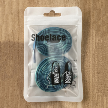 Custom Design Zipper Bag for Shoelaces - Rolled Packaging with Labor Cost