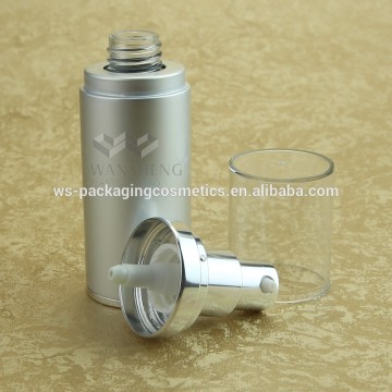 Aluminum Bottle Round Cream Airless Plastic Empty Lotion Bottle