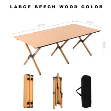 camping table and chairs