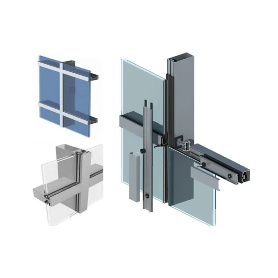 Glazing Curtain Wall Frames and Profiles for Architecture Building Materials On Sale