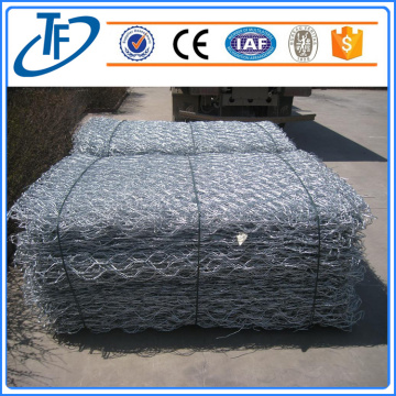 Gabion box for rock fall protection