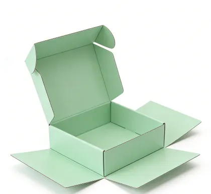Green Custom Corrugated Gift Box
