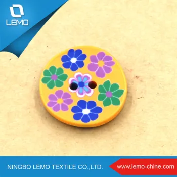 Colorful Custom Coat Wooden Button for Sale
