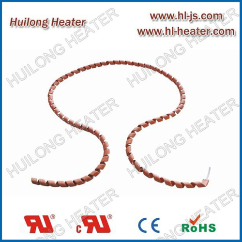 Spiral silicone heating tape for pipeline