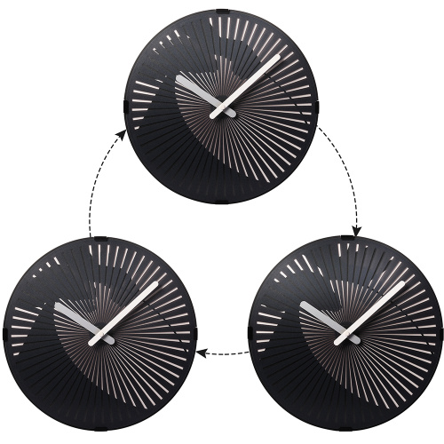 Battre l&#39;horloge murale de mouvement de tambour