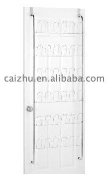 Over the door extra shoe storage Hooks will accommodate doors up to 1 3/8" thick