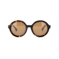 Yeni modaya uygun unisex vintage yuvarlak tam jant asetat çerçeveleri güneş gözlüğü