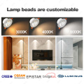 Dispositif d'éclairage à taches blanches gu10 led tob downlight