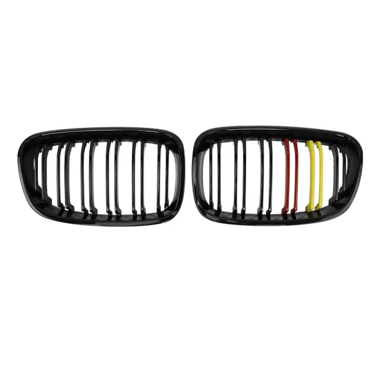 ABS Gloss Black Front Bumper Dual Grille Parts for BMW 1 Series F20 (2011-2013)