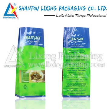 Organic snack packaging bag