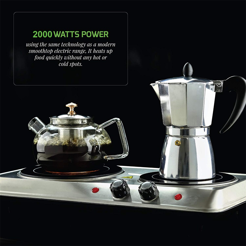 Double infrared ceramic cooker