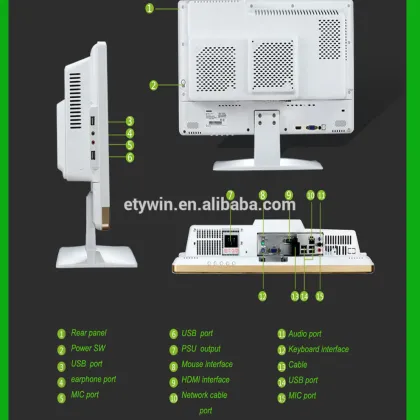 all in one desktop computer wholesale all in one computer case 21.5"LED monitor all in one