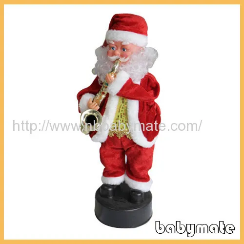 Playing Saxophone Santa Claus 
