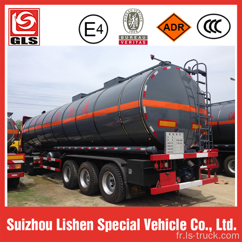 Acide sulfurique camion citerne Semi remorque