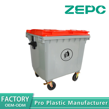 Tempat sampah besar roda empat bergerak 1100L