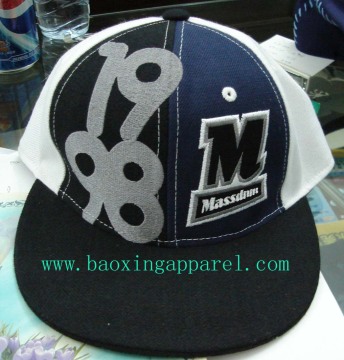 6 panels cap with flat peak