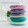 Kitchen Microfiber Cleaning Double Sided Circular Sponge